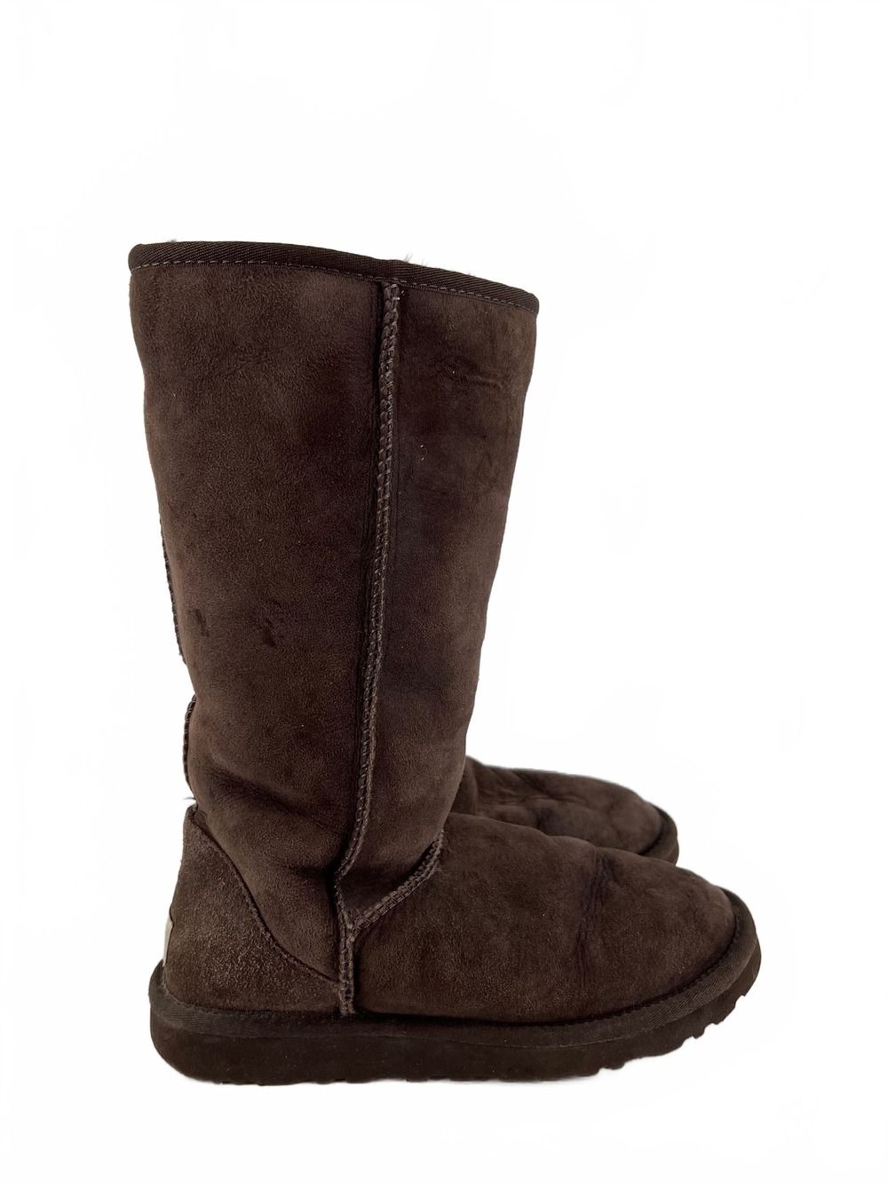 UGG Brown Tall Boots | Leather, Animal Hair, Women’s US7